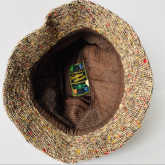 Vintage Wool Tweed Hat Made In Ireland - Picture 6 of 7